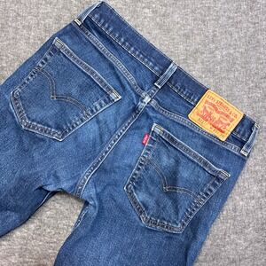 Levi's 511 Slim Jeans Women 30x36 Blue Distressed Denim Long Tall